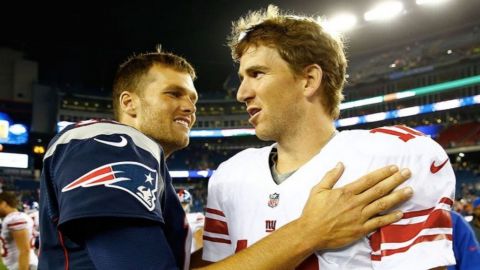 Tom Brady le desea un feliz retiro a Eli Manning