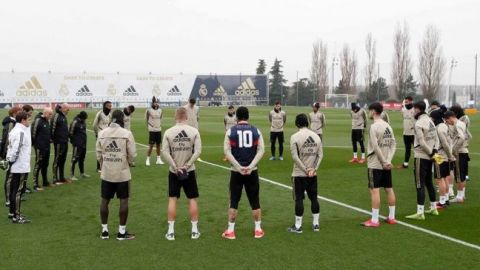 Real Madrid recuerda a Kobe en el entrenamiento