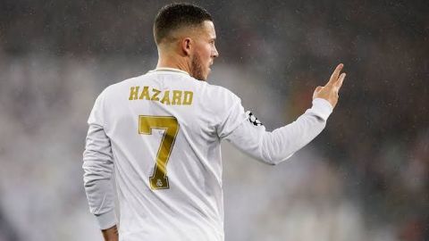 Hazard vuelve a entrenar con el Real Madrid dos meses después