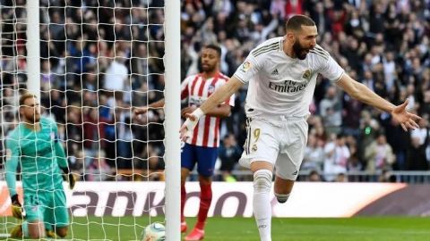 Con gol de Benzema, Real Madrid se impone al Atlético