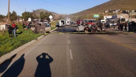 Suma cinco muertos brutal accidente en Ensenada, hay un detenido