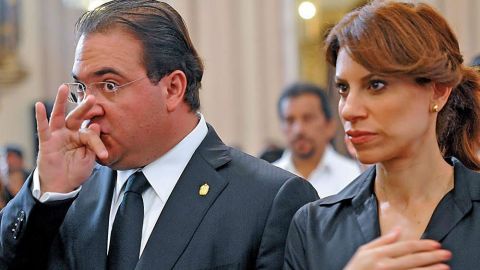 Javier Duarte y Karime Macías con una pensión de 180 mil de por medio