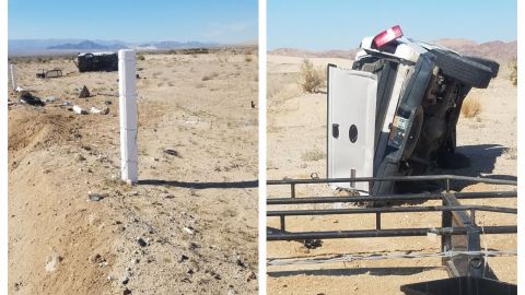 Fuerte accidente en Mexicali termina en volcadura