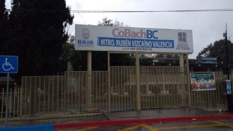 Cobach plantel Rubén Vizcaíno V. suspende clases por inseguridad en Tijuana