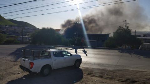 Se quema taller mecánico de la colonia Matamoros