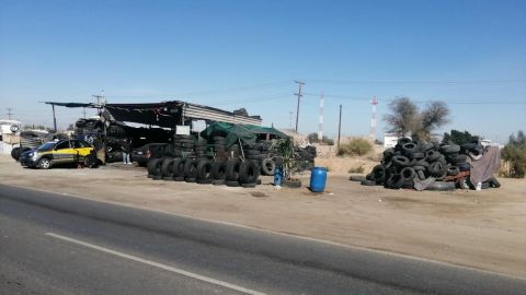 Llanteras sin regulación en Mexicali