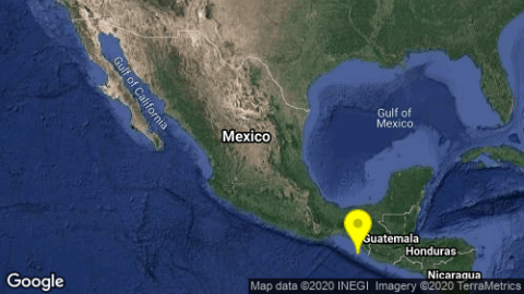 Sismo de 5 grados sacude el suroeste de Chiapas