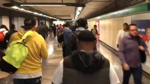 VIDEO: El metro se quedó sin mujeres por el Paro Nacional