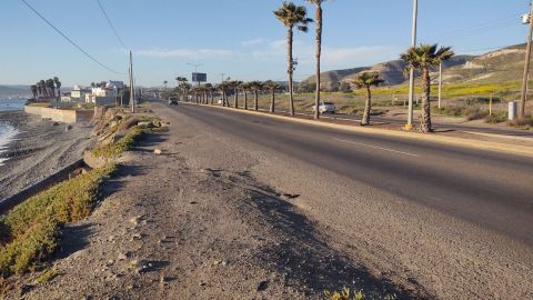 Harán estudios del hundimiento de carretera El Sauzal  para su reparación