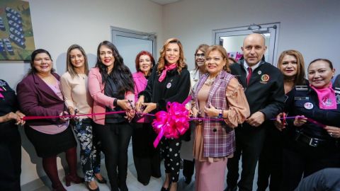 Presentan ''Oficinas y línea telefónica Fuerza Rosa'' en Mexicali