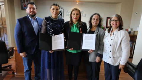 Firman convenio de colaboración para combatir la violencia hacia la mujer