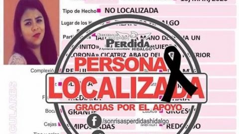 Hallan sin vida a Karina; desapareció hace cuatro días en Hidalgo