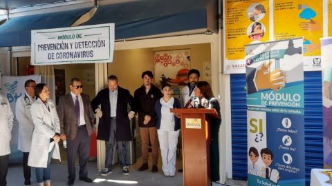 Instalan módulo de detección de coronavirus