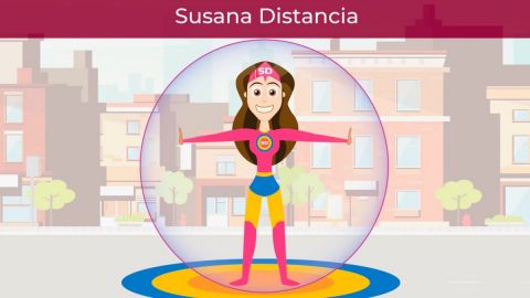 Presentan a "Susana Distancia", heroína que lucha contra contagios