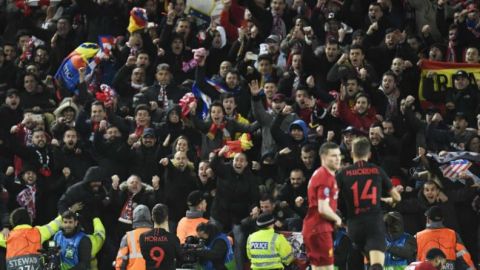 Liverpool culpa a aficionados del Atleti por contagio de coronavirus
