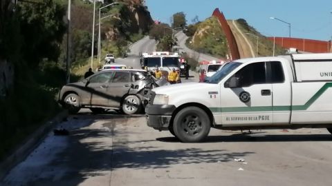 Fuerte accidente en la vía internacional