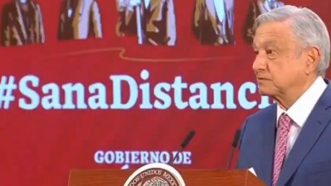 AMLO asegura que no se usará la fuerza para mantener a la gente en su casa.