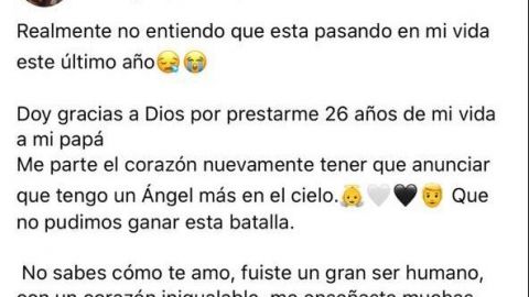 Joven se despide de su papá que murió en Tijuana por COVID-19