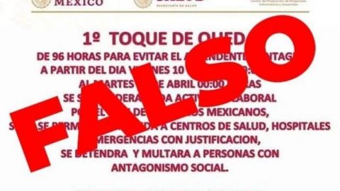 Falso "toque de queda" a partir del 10 de abril: Presidencia