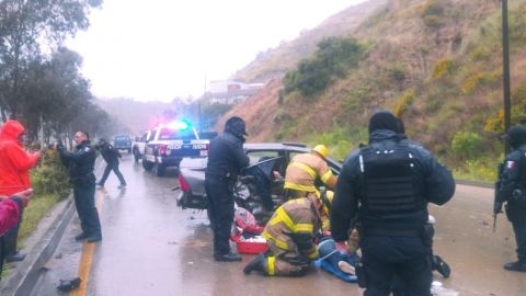 Fuerte accidente sobre el bulevar Rosas Magallón