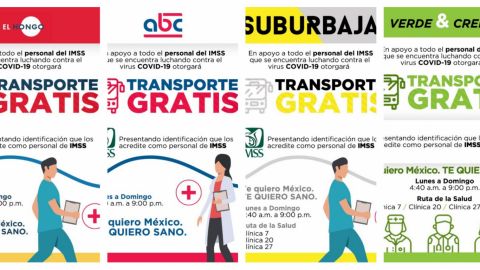 Transporte gratuito a empleados del IMSS