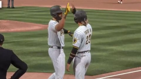 VIDEO: Tatis Jr. disparó 7 HR's en un inning en 'The Show'