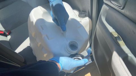 Decomisan 100 litros de aparente crystal