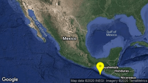 Sismo de 5.0 grados sacude suroeste de Chiapas