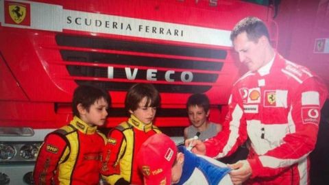 Leclerc no imaginó estar en la misma escudería que Schumacher