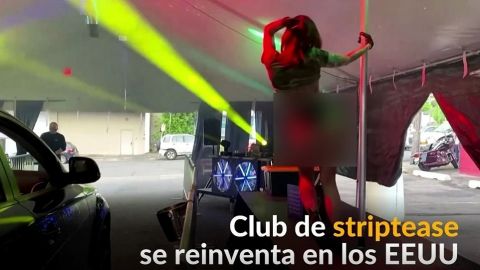 VIDEO: Club de striptease hace servicios de entrega de comida y ‘drive thru’ 😱