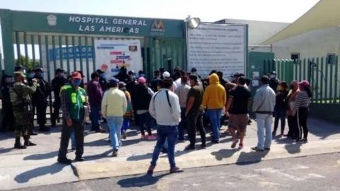 Protestan familiares de pacientes con Covid-19 contra  Hospital ''Las Américas''