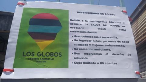 Reanudan actividades comerciantes de “Los Globos” a pesar de aumento por COVID