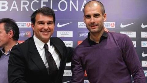 Laporta desea volver al Barcelona junto a Guardiola