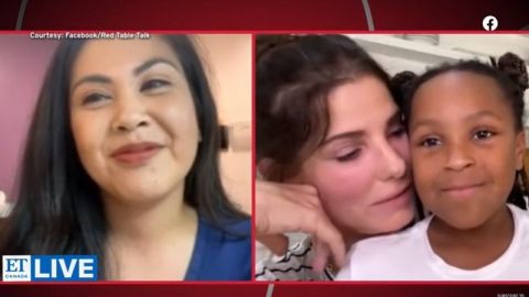 VIDEO: Sandra Bullock apareció por primera vez con su hija adoptiva