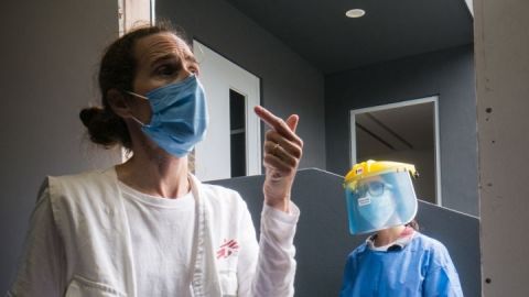 Sale primer recuperado de COVID-19 del  ''Hospital Zonkeys''