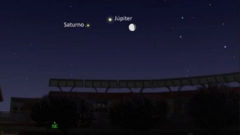 La Luna se alineará con Marte, Júpiter y Saturno esta noche | Marte será visible