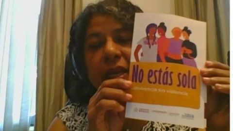 Lanzan campaña "No Estás Sola" para prevenir violencia familiar