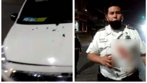 VIDEO: Emboscan a policías, guardias de seguridad privada