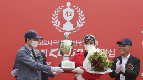 Corea realiza primer torneo de golf en medio de la pandemia