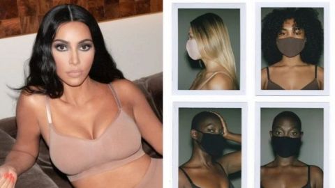 Acusan a Kim Kardashian de racismo por colección de cubrebocas