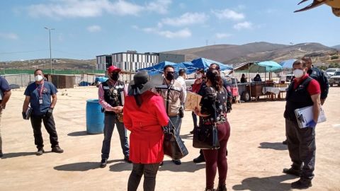 Suspenden actividades en  Swap Meet Pórticos