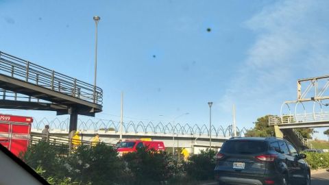 Intento de suicidio en el puente negro de Tijuana