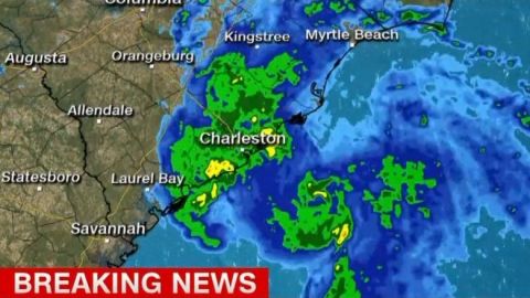 Tormenta tropical Bertha llega a Carolina del Sur