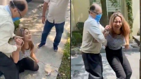 VIDEO: Captan a Notario del Edomex agrediendo  a su esposa