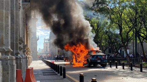 Manifestaciones violentas en Guadalajara
