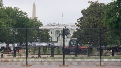 El Muro de Trump: amurallan la Casa Blanca