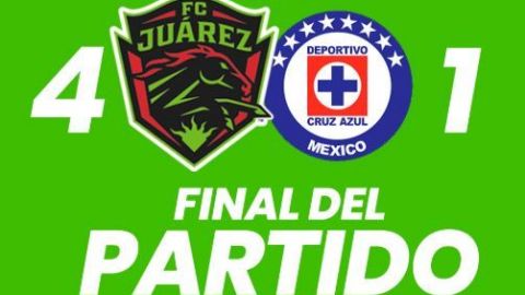 Cruz Azul se despide con goleada en contra ante Juárez
