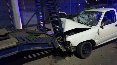 Pierde la  vida copiloto  en un accidente vehicular