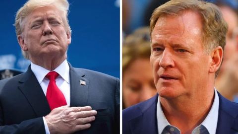 Trump, a Goodell: ¿ De acuerdo con jugadores se arrodillen durante el himno?