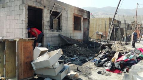 ¡Tragedia!, ocho familias se quedan sin hogar por incendio
